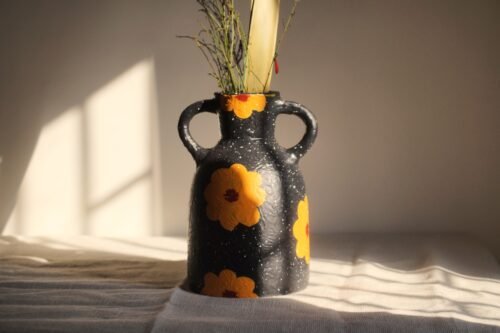 Midnight Sunshine Vase