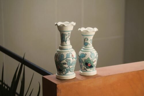 Floral Candlestand - Set of Two