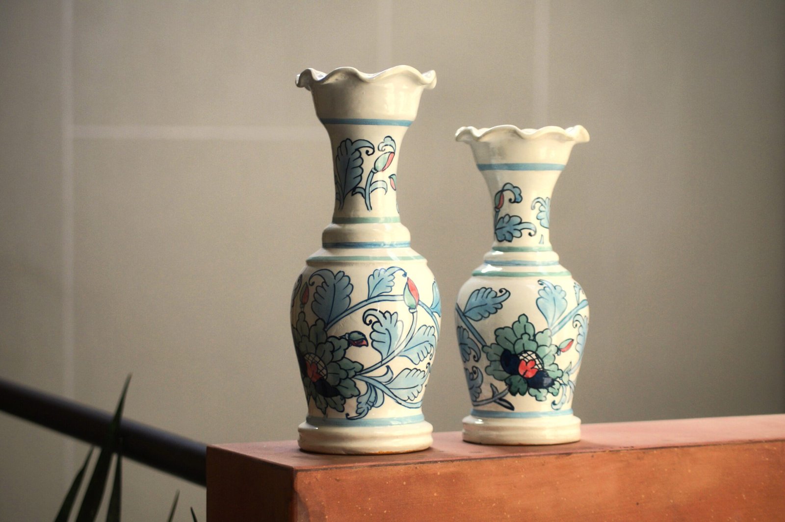 Floral Candlestand - Set of Two - Image 2