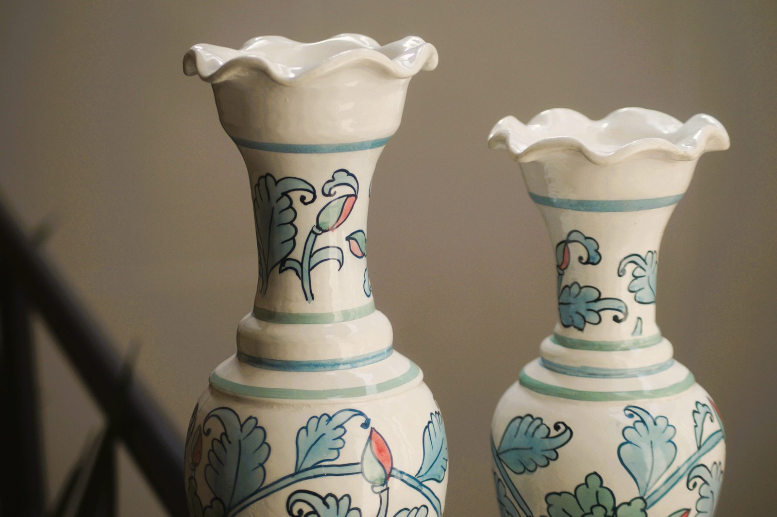 Floral Candlestand - Set of Two - Image 4